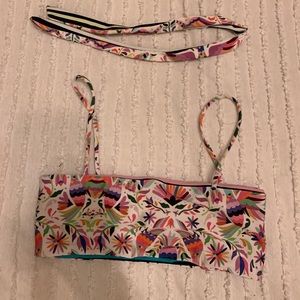 Lali + Layla reversible bikini top and hair tie